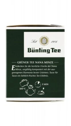 Bünting Tee Grüner Tee Nana Minze -Lebensmittel Discounter 1101010661 4008837214160 03