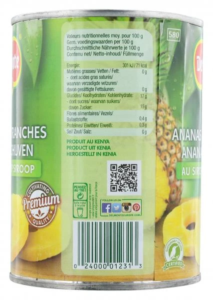 Del Monte Ananas Scheiben Gezuckert 5 Del Monte Ananas Scheiben Gezuckert – Bild 3