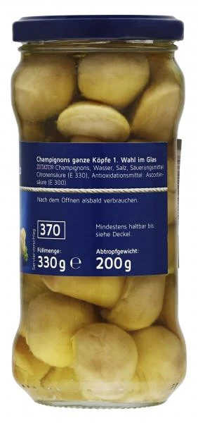 Küstengold Champignons Ganze Köpfe 1. Wahl 4 Küstengold Champignons Ganze Köpfe 1. Wahl – Bild 2