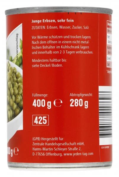 Jeden Tag Erbsen Sehr Fein 4 Jeden Tag Erbsen Sehr Fein – Bild 2