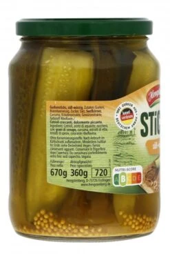 Hengstenberg Sticksi Gurkenviertel Süß-würzig -Lebensmittel Discounter 4502040395 40081496 03.jpg