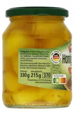 Hengstenberg Honig-Gurken Mild-süß -Lebensmittel Discounter 4502040397 40081588 03