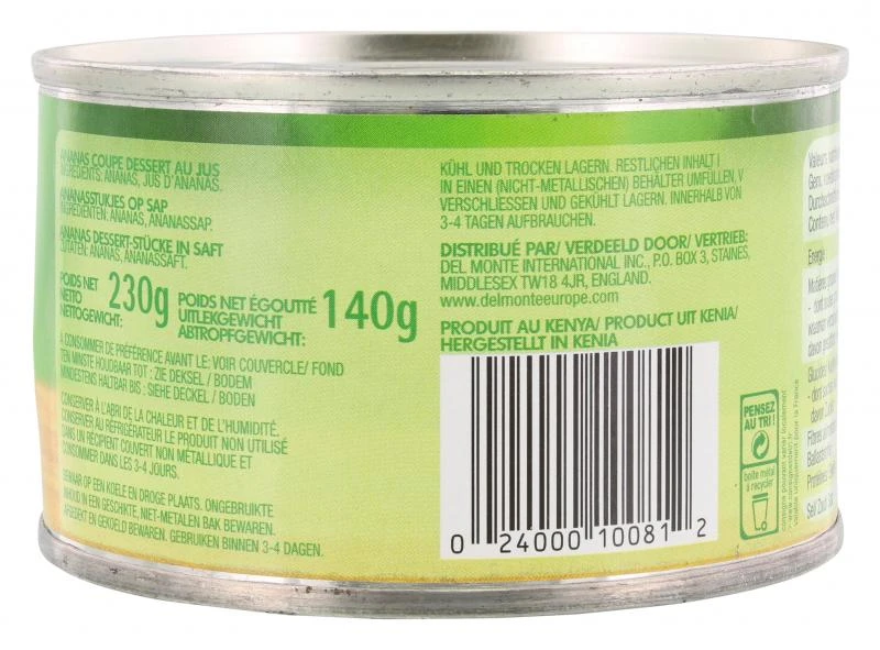 Del Monte Ananas Dessert-Stücke In Saft 4 Del Monte Ananas Dessert-Stücke In Saft – Bild 2