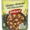 Erasco Linsen-Eintopf Mit Würstchen -Lebensmittel Discounter 4502050025 4037300108293 01