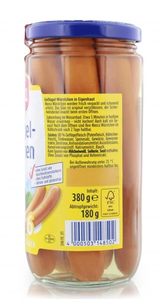 Meica Geflügel-Würstchen In Eigenhaut 4 Meica Geflügel-Würstchen In Eigenhaut – Bild 2