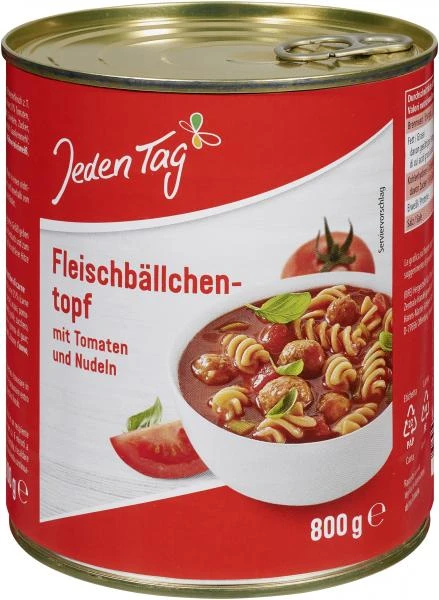 Jeden Tag Fleischbällchentopf Mit Tomaten Und Nudeln 3 Jeden Tag Fleischbällchentopf Mit Tomaten Und Nudeln