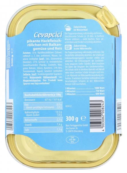 Buss Freizeitmacher Cevapcici 4 Buss Freizeitmacher Cevapcici – Bild 2