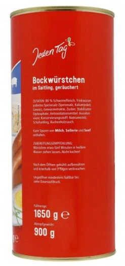 Jeden Tag Bockwürste 7 Jeden Tag Bockwürste -Lebensmittel Discounter 4502051388 4306188026624 03