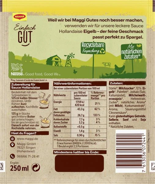 Maggi Für Genießer Sauce Hollandaise 4 Maggi Für Genießer Sauce Hollandaise – Bild 2