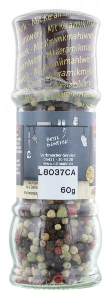 Ostmann Gewürzmühle Pfeffer Bunt Ganz 6 Ostmann Gewürzmühle Pfeffer Bunt Ganz – Bild 4