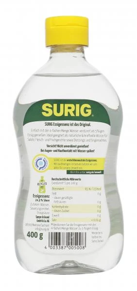 Surig Essig-Essenz 4 Surig Essig-Essenz – Bild 2