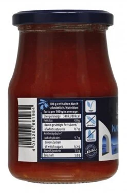 Liakada Paprika-Ajvar Scharf -Lebensmittel Discounter 4502080200 4013200661984 03.jpg