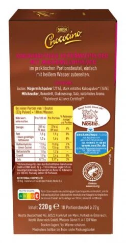 Nestlé® Nestlé Chococino Trinkschokolade -Lebensmittel Discounter 4502090040 07613036300261 04