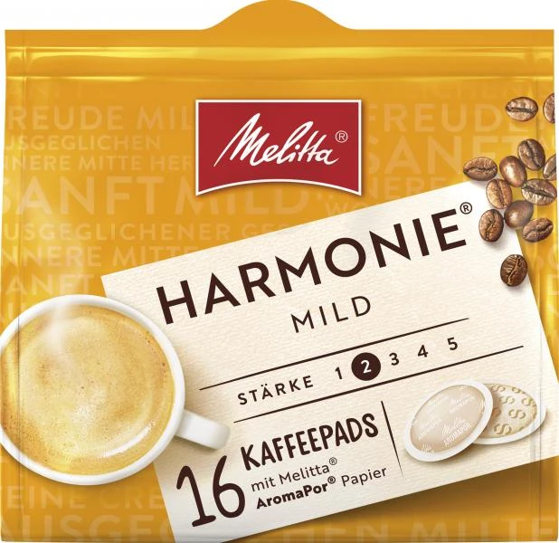 Melitta Harmonie Mild Kaffeepads 3 Melitta Harmonie Mild Kaffeepads
