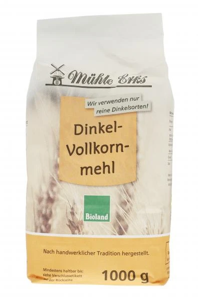Mühle Erks Bioland Vollkorn Dinkelmehl 3 Mühle Erks Bioland Vollkorn Dinkelmehl