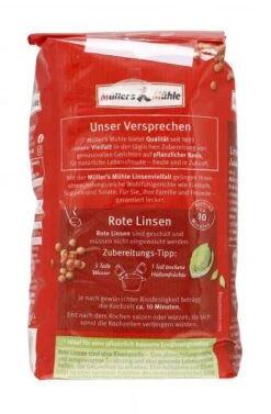 Müller's Mühle Rote Linsen -Lebensmittel Discounter 4502110827 4000286221126 03