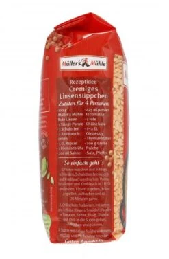 Müller's Mühle Rote Linsen -Lebensmittel Discounter 4502110827 4000286221126 04