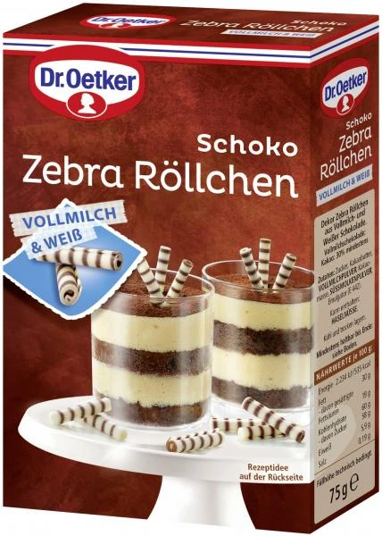 Dr. Oetker Schoko Zebra Röllchen Vollmilch & Weiß