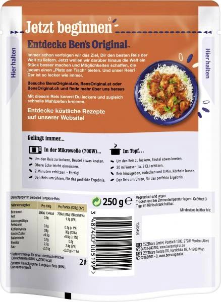 Ben's Original Express Langkorn-Reis 4 Ben's Original Express Langkorn-Reis – Bild 2