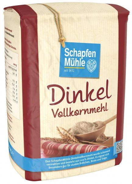 Schapfenmühle Dinkel Vollkornmehl 3 Schapfenmühle Dinkel Vollkornmehl