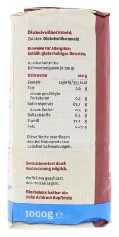 Schapfenmühle Dinkel Vollkornmehl 9 Schapfenmühle Dinkel Vollkornmehl -Lebensmittel Discounter 4502111740 4000950072702 04.jpg