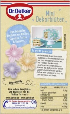 Dr. Oetker Mini Dekorblüten -Lebensmittel Discounter 4502113834 4000521018573 03