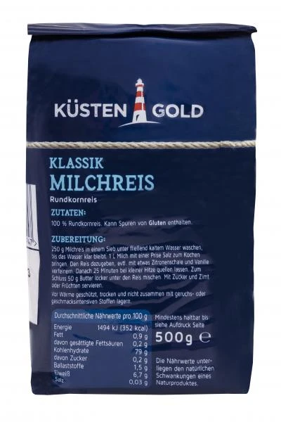 Küstengold Milchreis Klassik 4 Küstengold Milchreis Klassik – Bild 2
